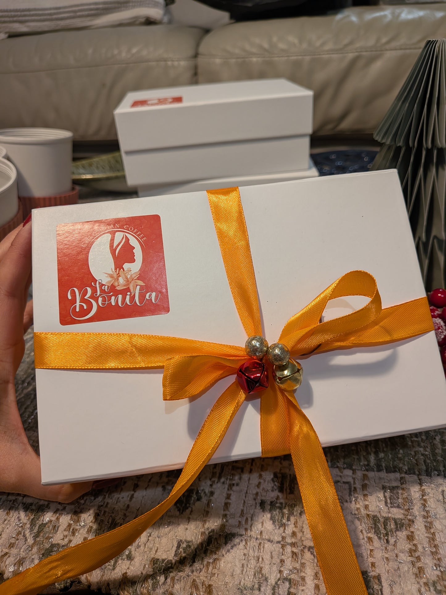 Coffee Bag + Cup + Hand Made Christmas Star