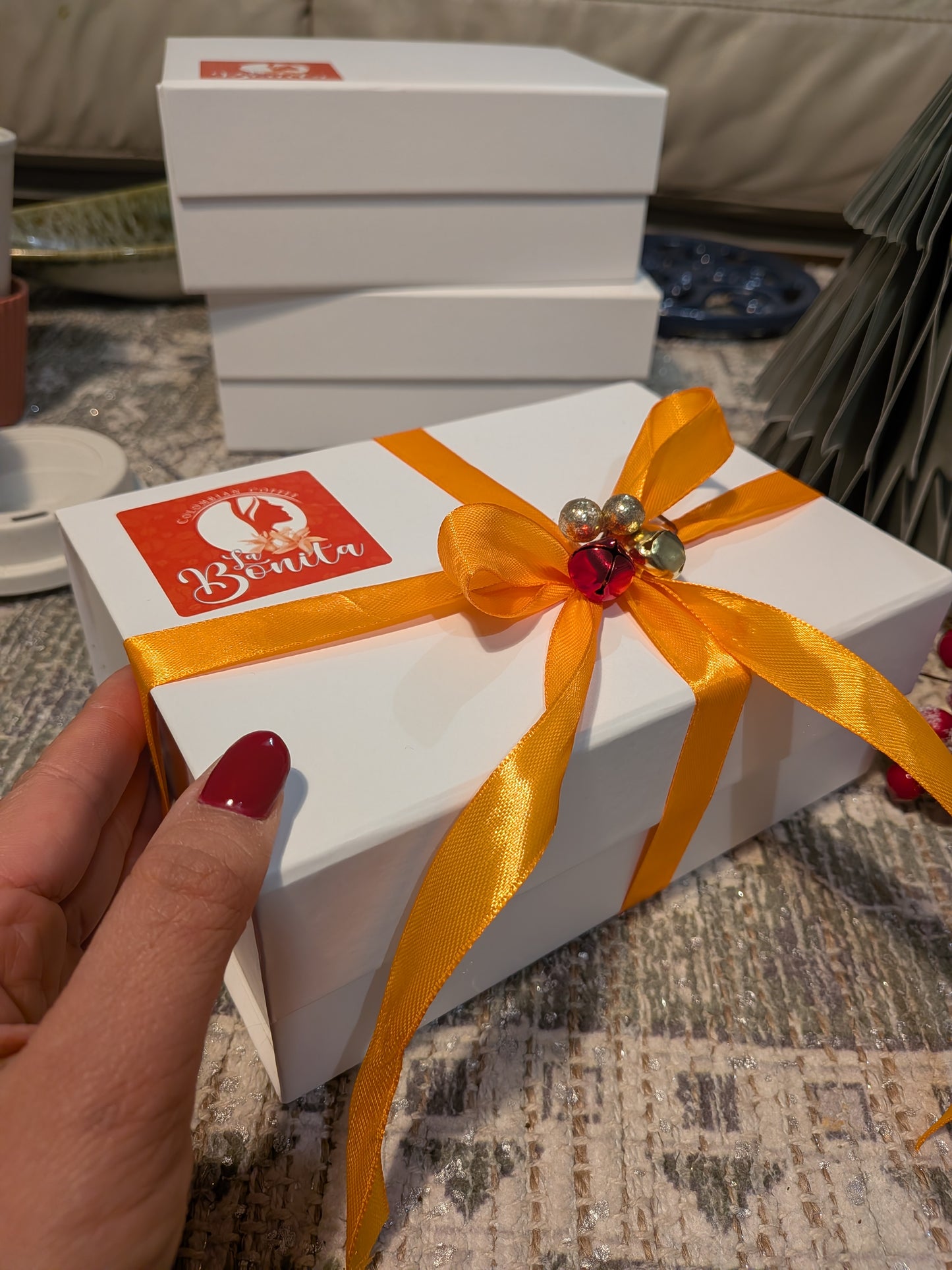 Coffee Bag + Cup + Hand Made Christmas Star